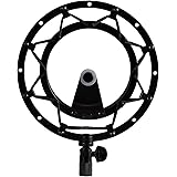 Blue Radius II Microphone Shock Mount for Yeti and Yeti Pro with Improved Hinge Design - Blackout