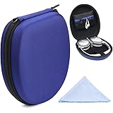 Protective Case for Sony XB950N1, XB950B1, XB950AP, XB650BT, MDR-1000X, MDR-100AAP, MDR-100ABN, MDRZX770NC, ZX770BN, ZX770, Removable Cable & Amplifier Pouch, Elastic Security Strap (Blue)