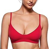 INLYRIC Women's Inbarely Soft Scoop Bralettes No Padding Cami Bras Unlined No Underwire Comfort Sleep Bralette Pullover