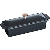 Staub Cast Iron 1.5-qt Large Rectangular Terrine - Matte Black, Made in France