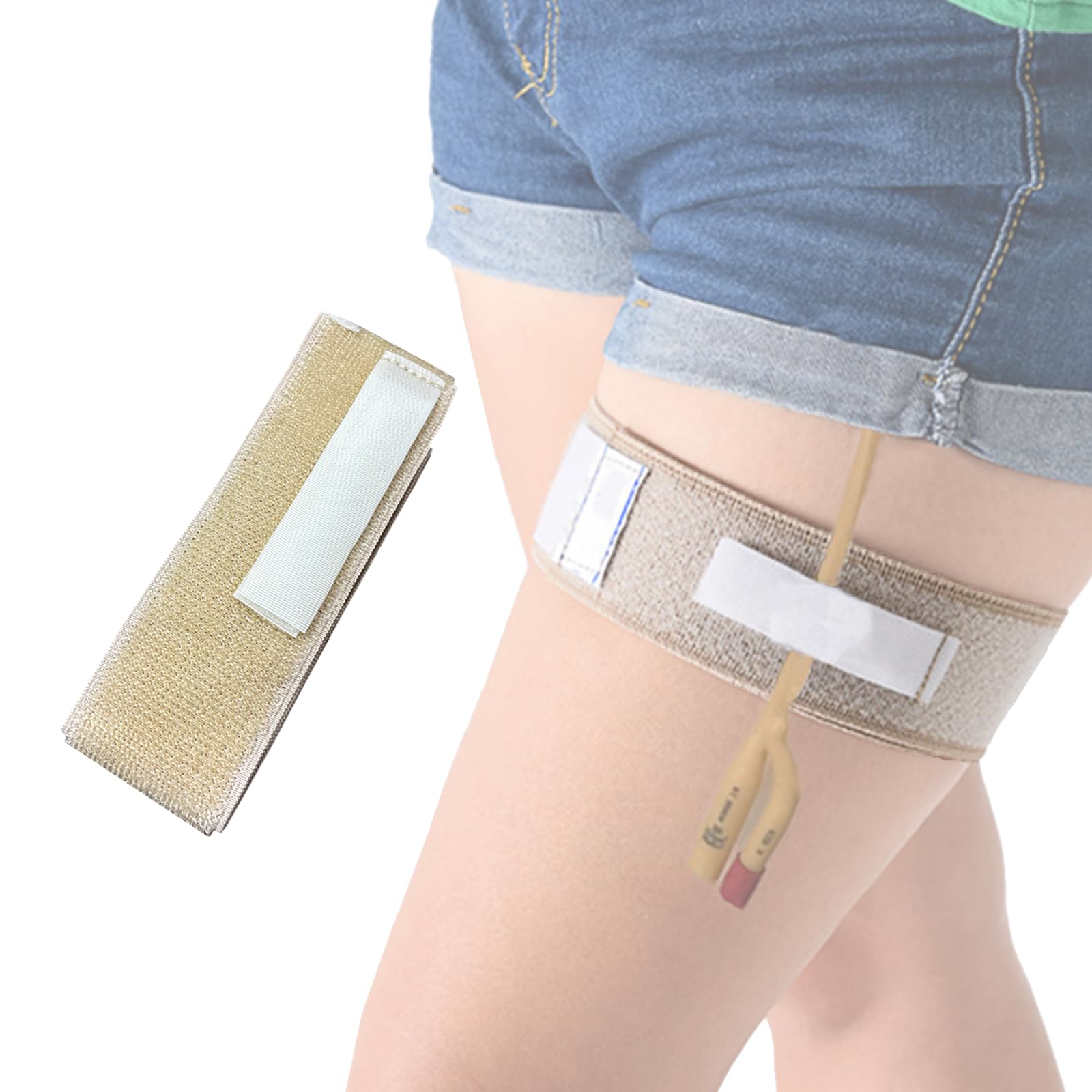 Catheter Leg Band Holder - Fixation Tape Wrap with Anti Slip Urinary Incontinence Supplies