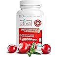 Utiva UTI Control Cranberry PACs - #1 Doctor- Recommended for UTI prevention - 36mg PACs for Urinary Tract Infection Avoidanc