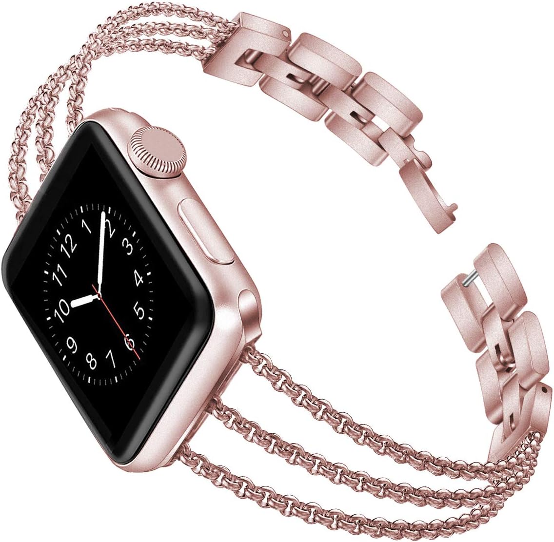 Biaoge Compatible 333 IWatch Band (Rose Pink, 42mm)