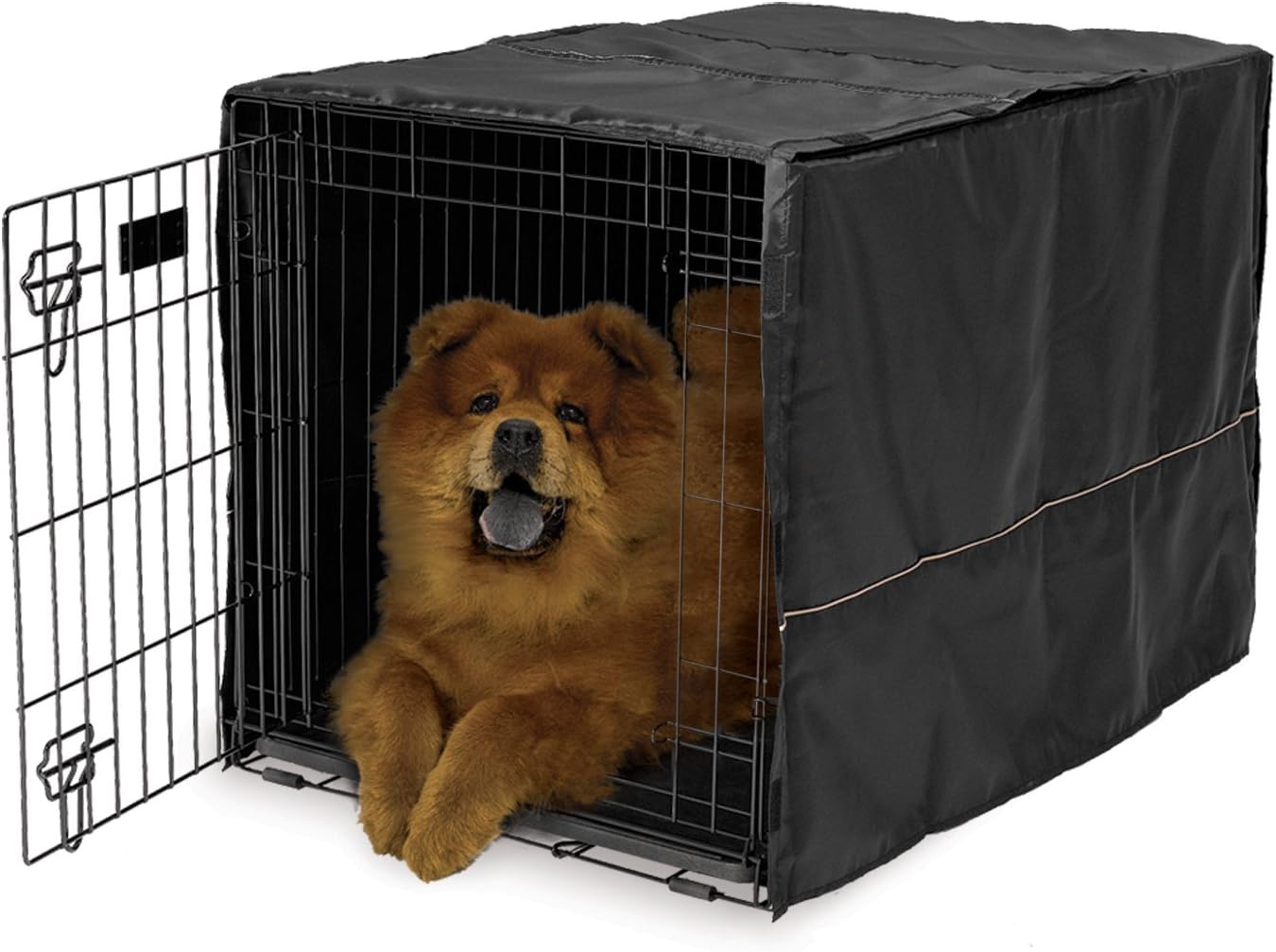 covering a dog's crate