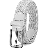 DOOPAI Braided Stretch Belt for Men, Elastic Woven Belt, casual Fabric Golf Belt, 1 3/8" for golf pants jeans, Gift Box