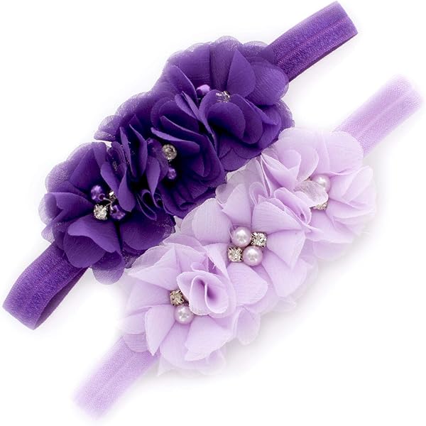 3-36 Month Baby Toddler Kids Headband Chiffon Flower Toddler Girls Christening E - Foto 10
