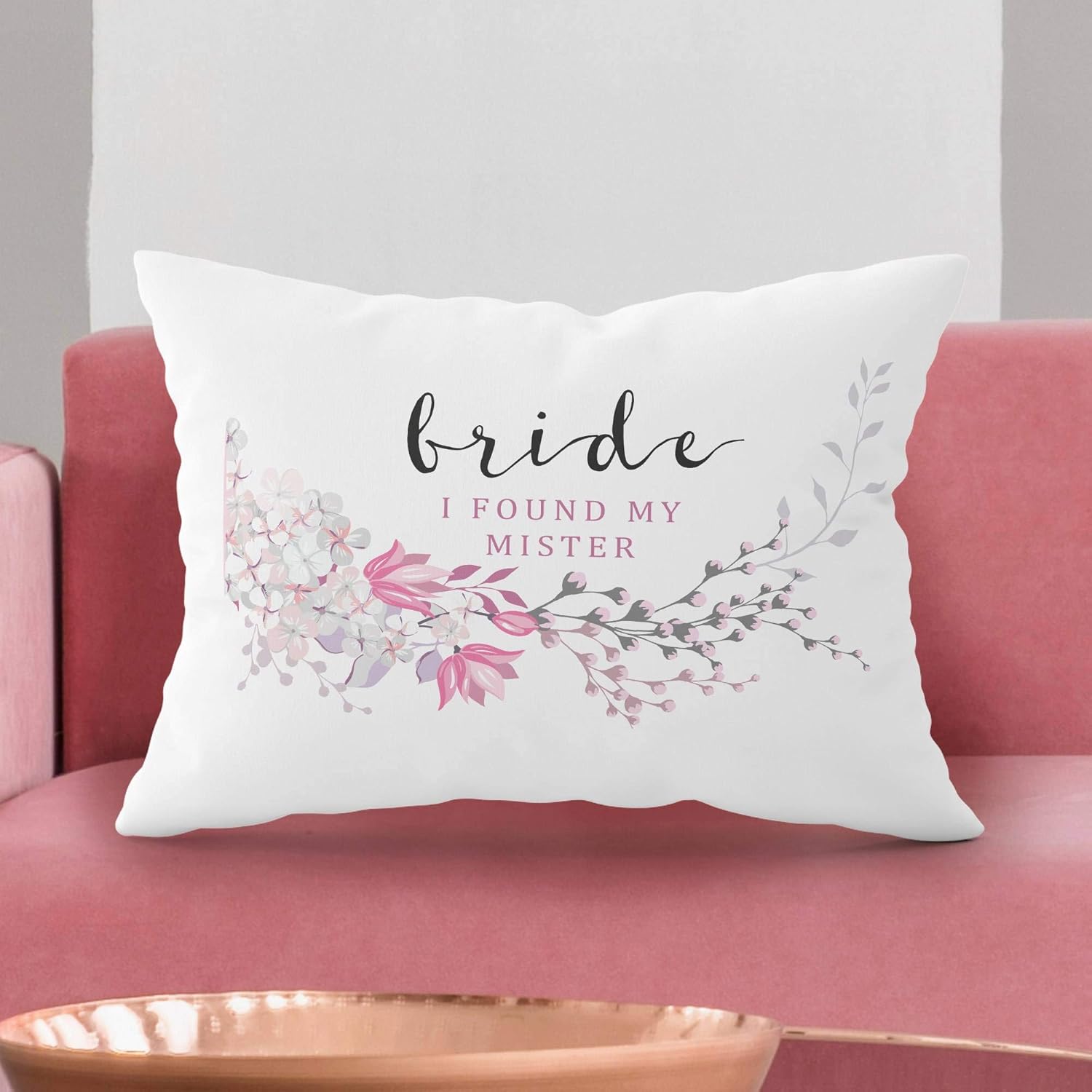 Center Gifts Personalized Bridal Shower Pillow Case Home