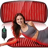 HALIDODO 35.4'' x 17'' Red Light Therapy Mat for Body, 500 LEDs Tri-Chip Upgrade 660nm& 850nm Near Infrared Light Therapy Pad Wrap Belt Blanket for Body Back Waist Shoulder Knee Joint, 90Min Timer