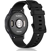 GEAK 22mm Quick Released Band Compatible with Garmin Venu 4 Watch Band/Venu 3 2 Watch Band/Forerunner 265/255, Silicone Replacement Bands Compatible for Garmin Vivoactive 4 Watch Bands 45mm Women Men