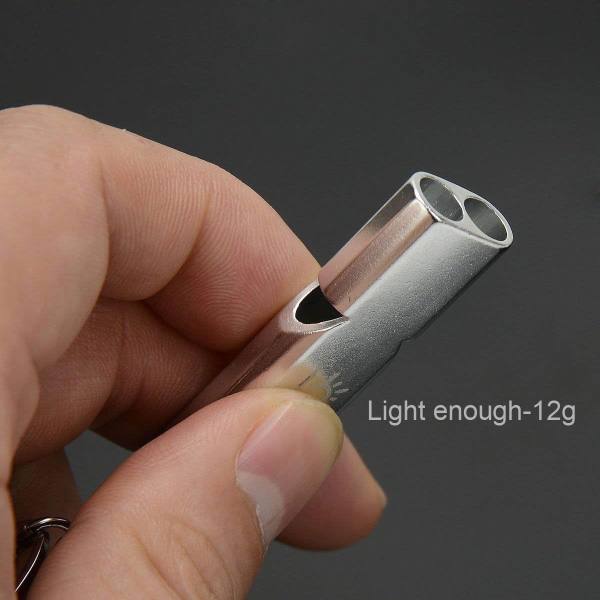 Binboll Double-Tube Whistle Aluminum Alloy Survival Whistle for Outdoor Needs Sports Referee Emergency : Sports & Outdoors