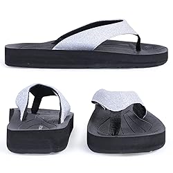 EQUICK Women's Flip Flops Arch Support Yago Mat
