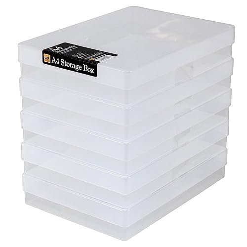 Tiger A3 Clear Tuff Box Plastic Multi Purpose Storage Carry Case (Green