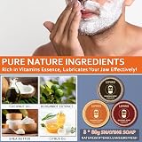 LEPONIX Shaving Soap Kit Men Sandalwood Cedar Sweet Orange 3 Bars & Cream view 5