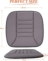 kingphenix Car Seat Cushion Memory Foam 1.2in Grey Non Slip view 6