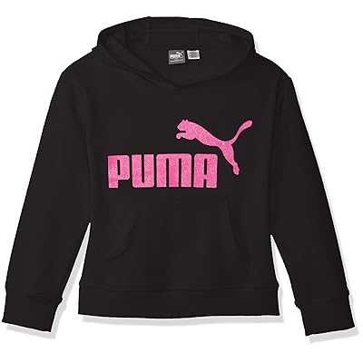 Buy PUMA Girls Big Fleece Hoodie, Black, L at Ubuy Oman