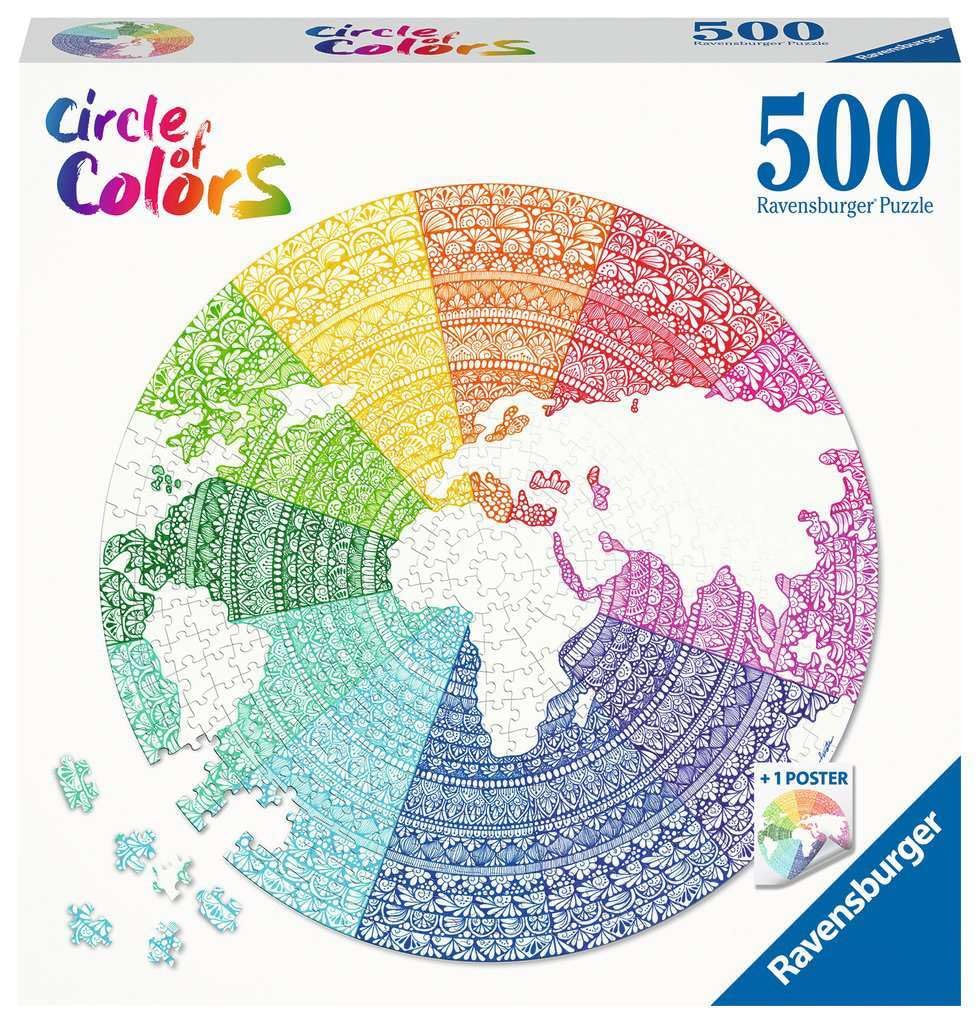 Ravensburger Puzzle 17168 Circle of Colours Mandala Puzzle 500 Pieces