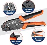 Preciva Ratcheting Insulated Wire Crimp Tool AWG20-10 0.5-2.5mm² view 6