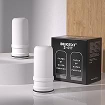 【7月購入】買いたてフルセット！1000mlライフエッセンス＆上下のフィルター DEKEXI Filtration Faucet System Replacement Water Filters