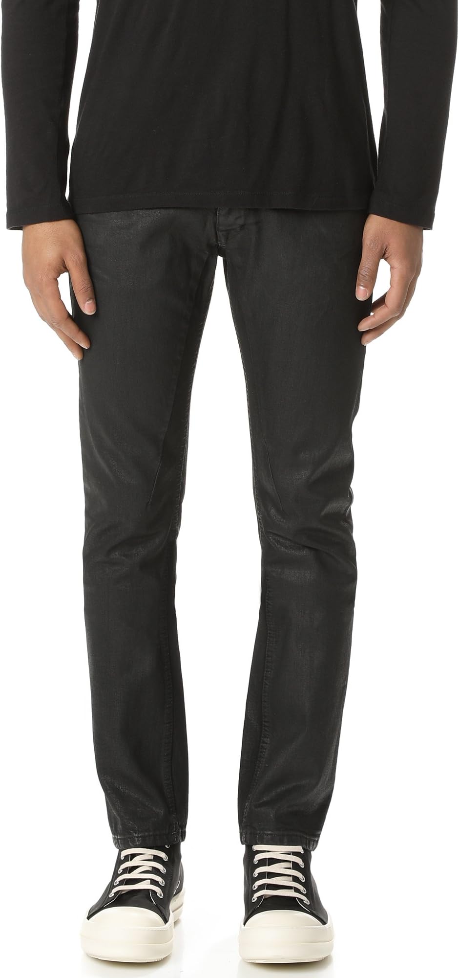 Rick Owens DRKSHDW Men's Detroit Waxed Jeans
