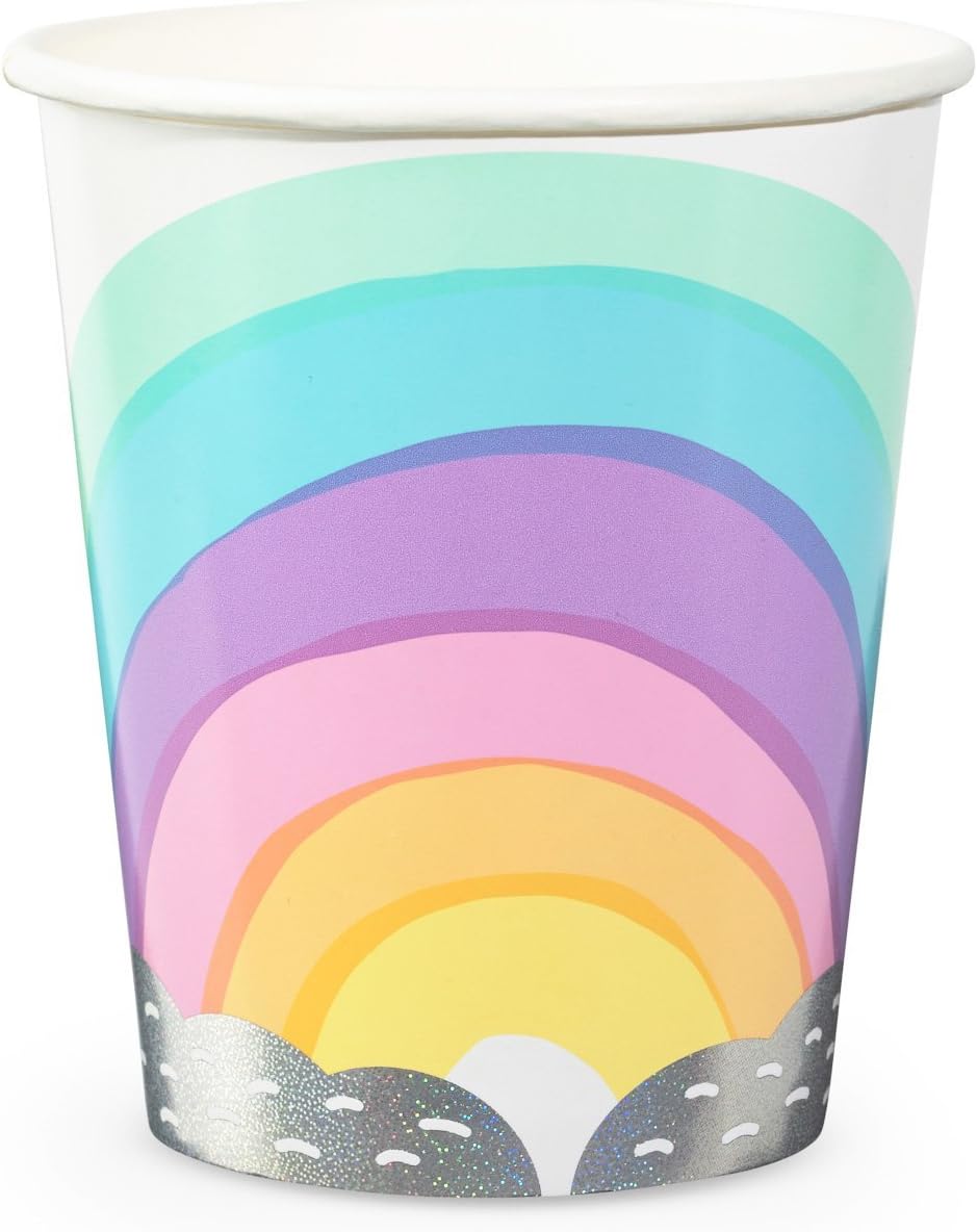 Daydream Society Pastel Over the Rainbow Paper Party Cups, Pack of 8