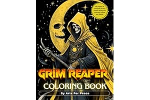 Grim Reaper’s Realm: A Haunting Coloring Book for Adults