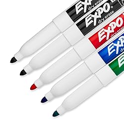 EXPO Low Odor Dry Erase Marker Set with White Board