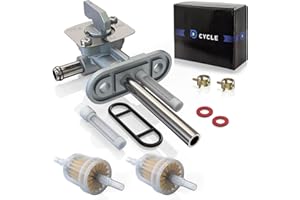 D-Cycle DCA-PG1 Petcock Gas Fuel Tank Switch with Oil Cup Fuel Petcock Valve Replacement for Yamaha YFS200 YFM250-600 YFZ450 