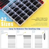 GLARKS 1234pc Metric O-Ring Assortment Kit NBR Rubber Seal w/ Picks & Bag view 6