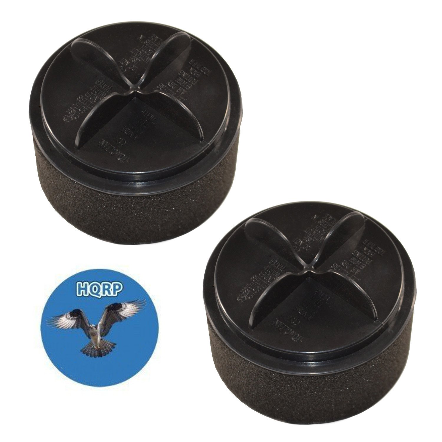 HQRP 2-Pack Filter Assembly for Bissell 203-7023/2037023 / 19-2338-01/19233801 Vacuum Cleaner Replacement, Inner & Outer Circular Filter Set Coaster