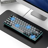 MageGee 60% Mechanical Keyboard 68 Keys Blue Switch USB Wired Grey/Black view 7