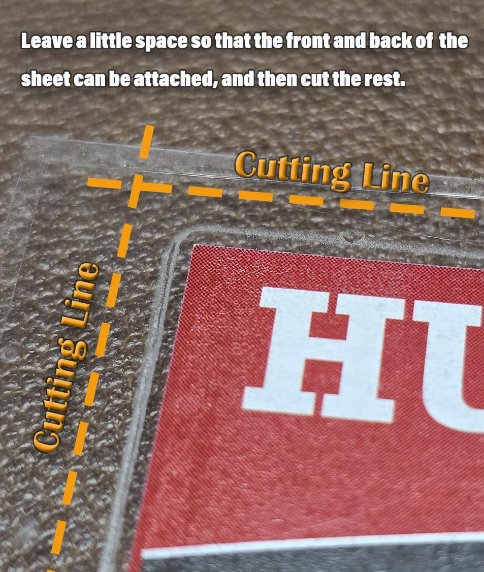 Huntz Self-Adhesive Laminating Sheets 9x12 – Pack of 24, Letter Size, 4 mil Thickness, Self-Sealing, No Machine Needed