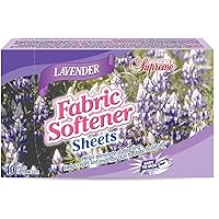 Club Supreme Lavender Scented Fabric Softener Dryer Sheets - Easy To Iron - 40 Count 15 X 23 Cm