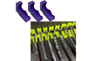 Magnetic Ratchet Wrench Holder, Connectable or Unconnectable Toolbox Organizer for 1/4 3/8 1/2 Inch Drive Sizes, 3PCS,Portabl