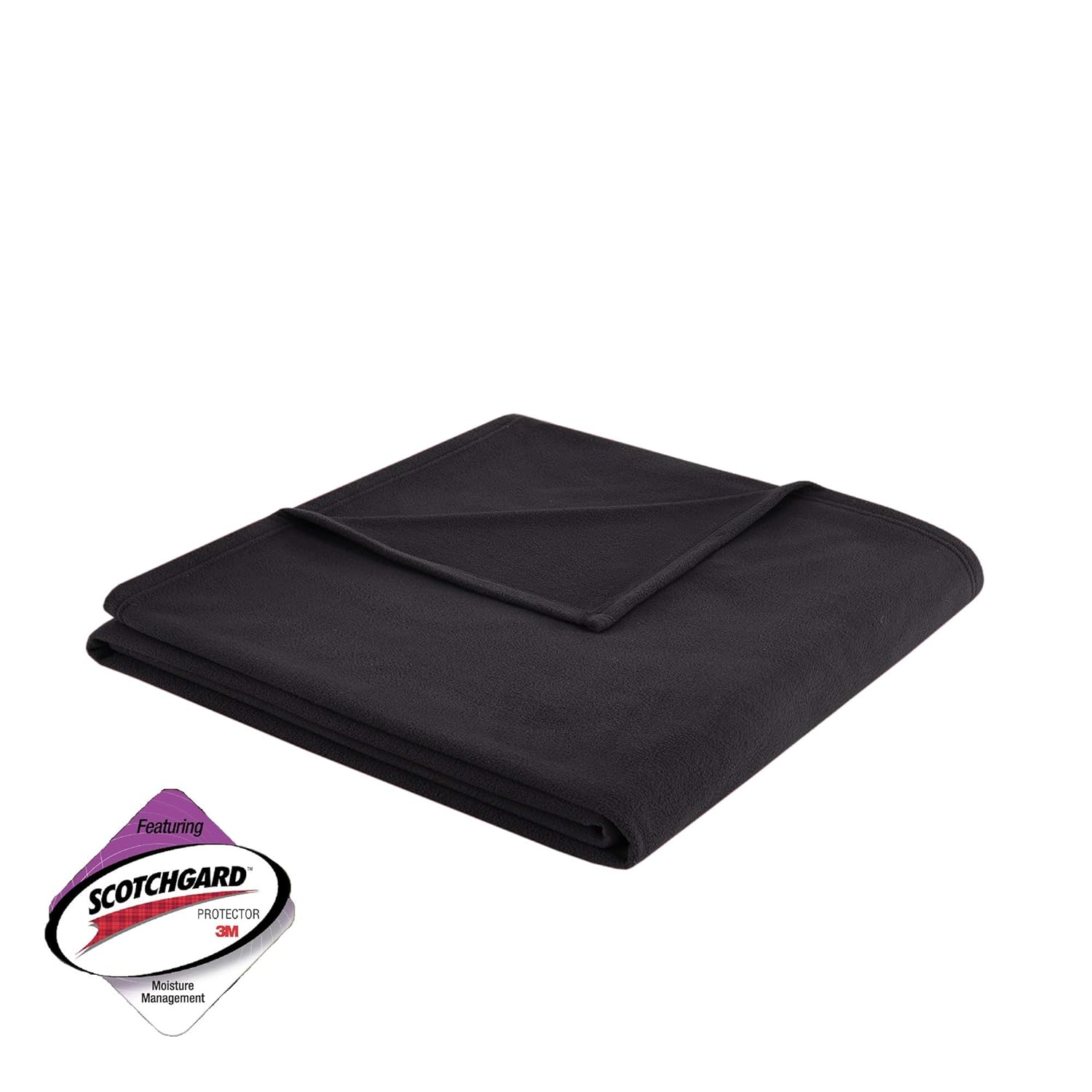 Peak Performance Micro Fleece Luxury 3M Scotchgard Blanket Black 9090 Full/Queen SizePremium Soft Cozy 3M Scotchgard Treatment Microfleece For Bed, Coach or Sofa