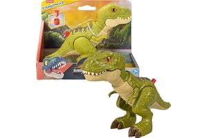 Fisher-Price Imaginext Jurassic World Dinosaur Action Figure with Kid-Activated Motion, 8-inch Tyrannosaurus Rex Dino Toy