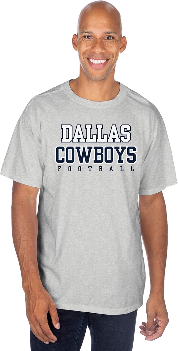 NFL Dallas Cowboys Mens Practice TShirt, Gray, 2XL Clothing