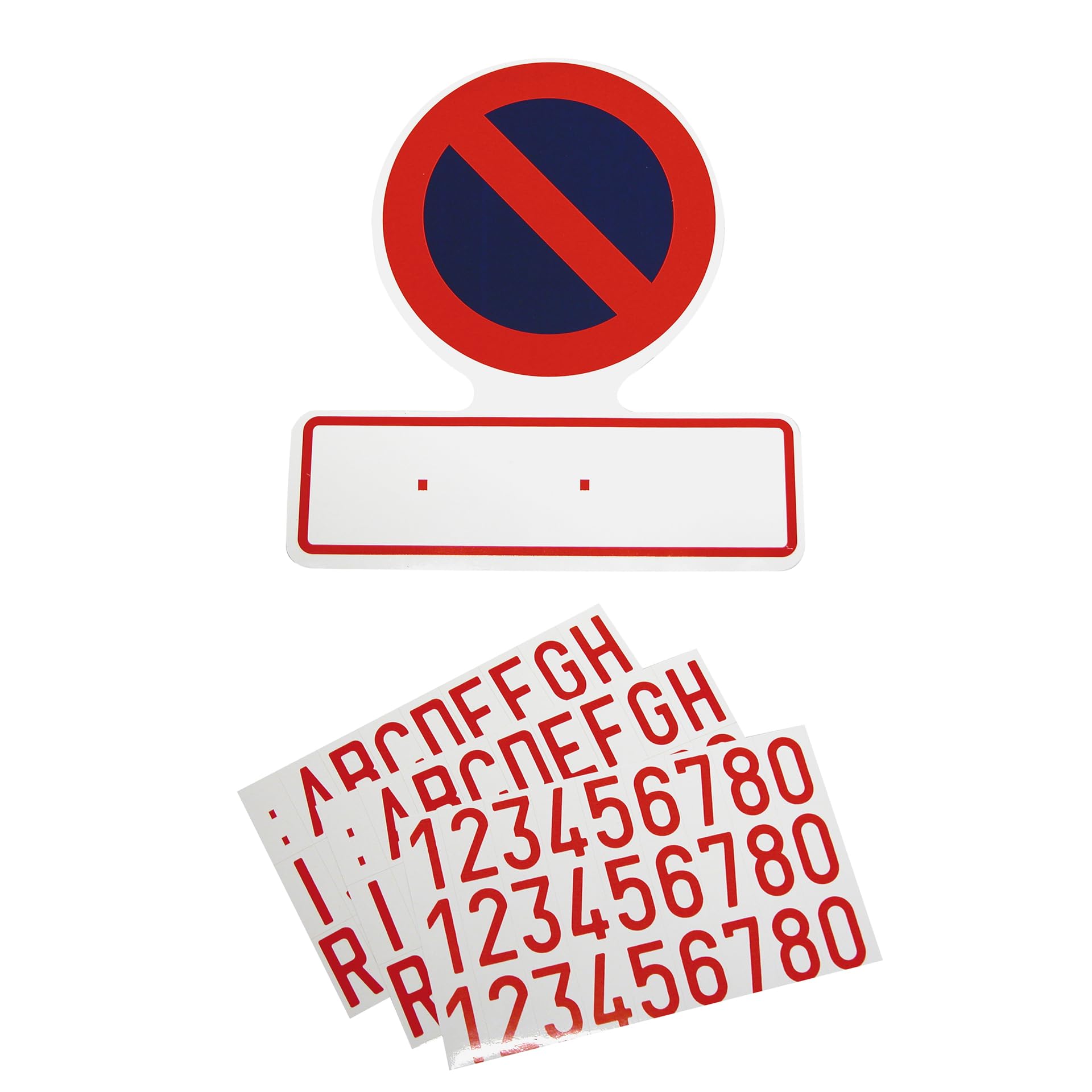 Carpoint Sticker No Parking with Number Plate