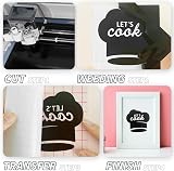 IModeur Glossy Black Permanent Vinyl Roll 30.5x152.5 cm for DIY Mugs Laptops view 3
