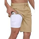 MoFiz Men's Swim Trunks 9" Quick Dry Mens Broad Beach Shorts Stretch Mens Swim Shorts