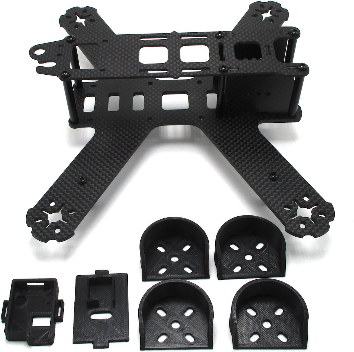 CV Mini 210 Carbon Fiber Frame Kit Like QAV210 w/ Motor Guards, VTX Mount, FPV Mini Cam Mount