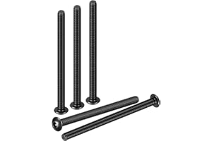 DTGN M2.5-0.45x40mm Button Head Socket Cap Screws - 50Pack - Good for Road Bicycle, Mountain Bike, Auto, Motorcycle - Carbon 