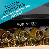 Baridi 54 Bottle Wine Cellar Fridge Dellonda DH78 Black 135L Digital Touch view 5