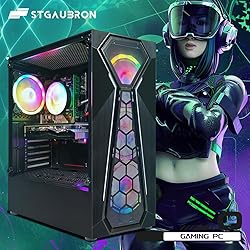 STGAubron Gaming PC Desktop, Radeon RX 550, Intel