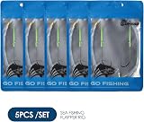 Luroad 5pcs Sea Fishing Rigs Flapper Rigs 2/0 80cm Gap Beach Casting view 7