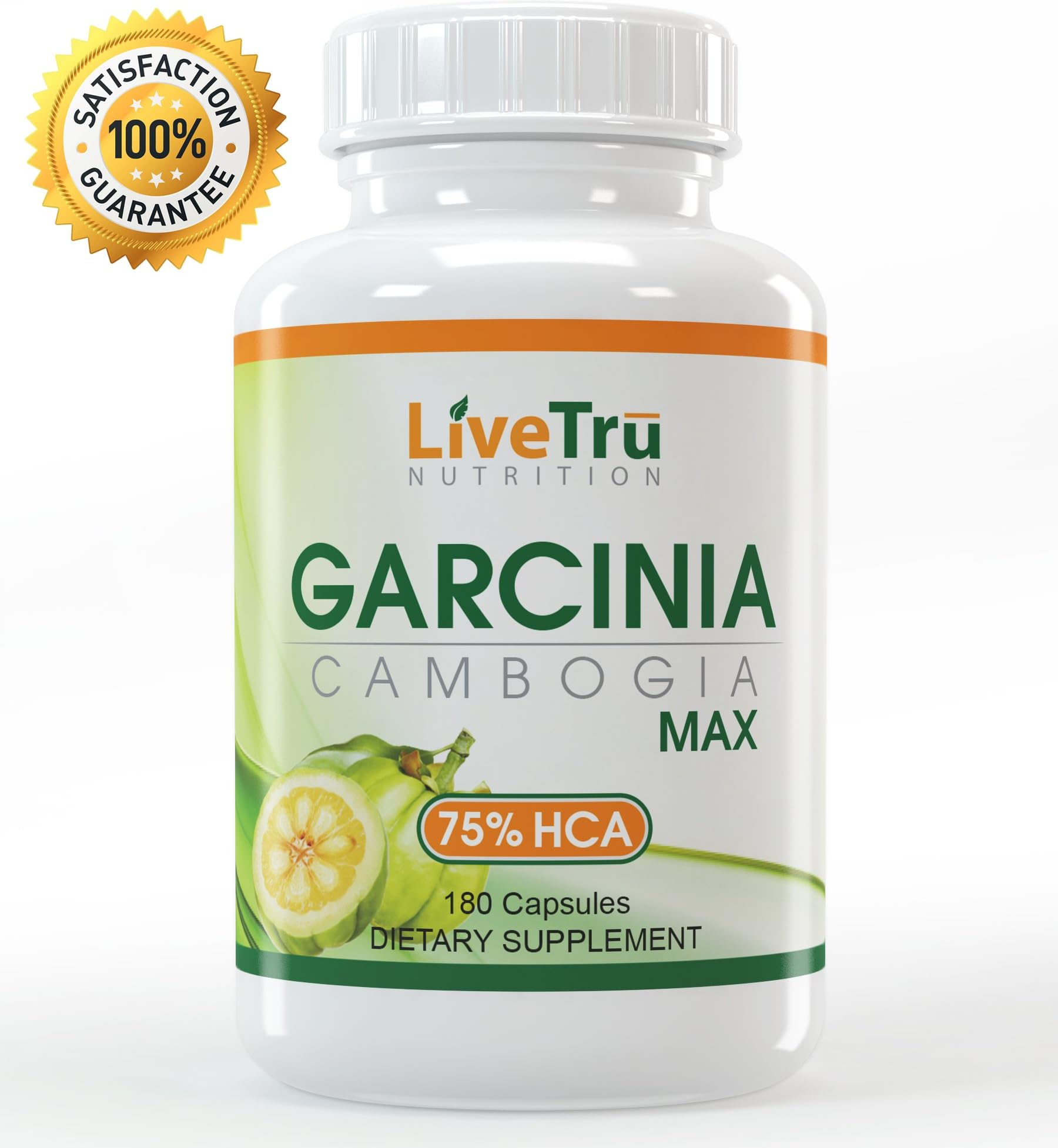 Maximum Strength Pure Garcinia Cambogia Extract 75% HCA Strongest Fat Burner & Appetite Suppressant Available! 180 Caps - 3000mg