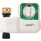 Orbit 62024 Single-Dial Hose Watering Digital Timer, "3"" x 7.5"" x 9.5""" | Single-Dial Digital Hose Timer for Easy Programmable Garden Watering with Adjustable Watering Schedule