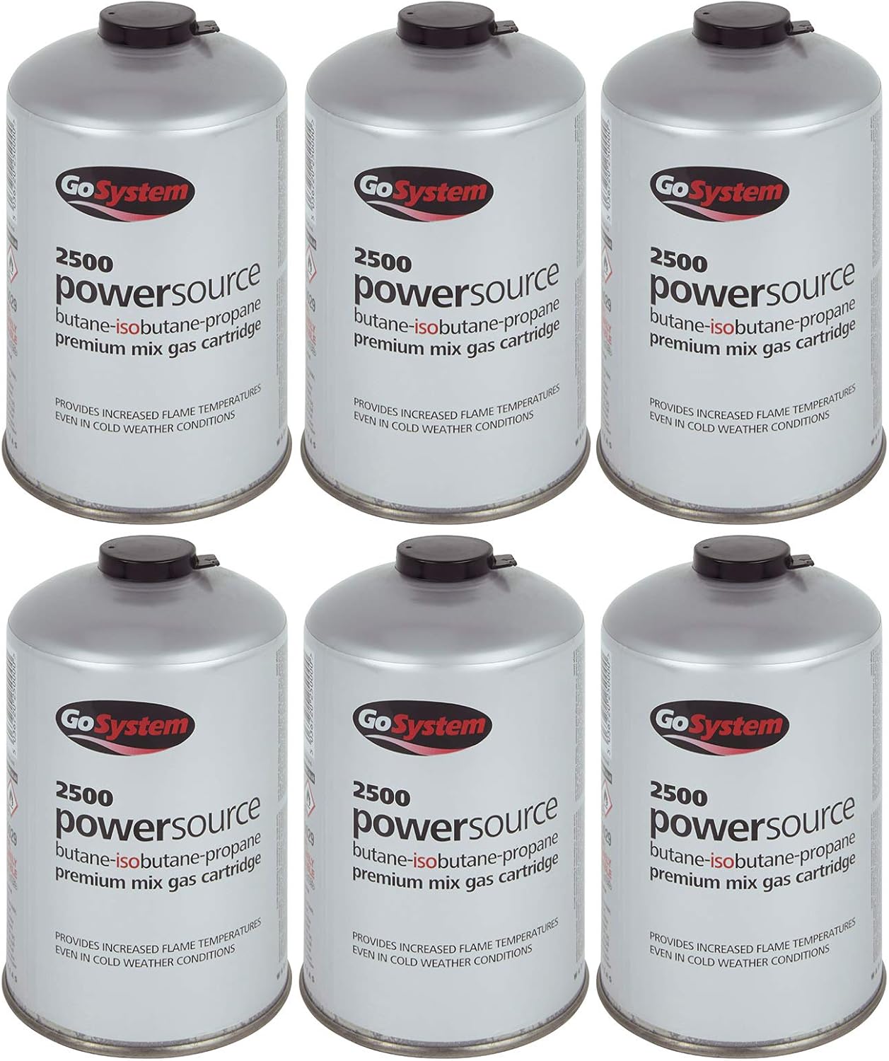 Cadac 500g 6 x Screw Cartridge Valve Gas Cartridge Camping Stove EN417