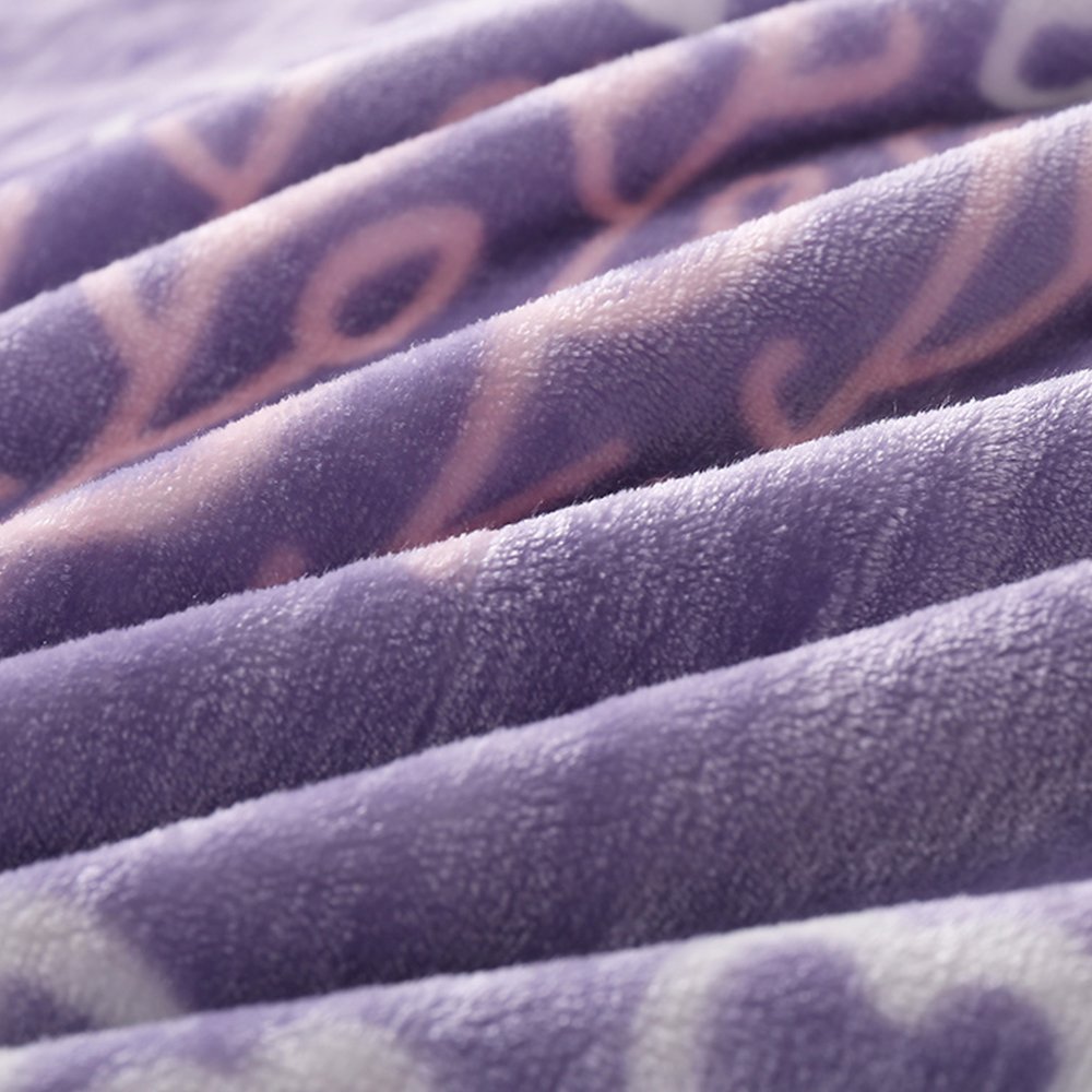 MYLUNE HOME Faux Fur Mink Fleece Blanket Throws with Flower Pattern on Chair Sofa and Bed Full/Queen/King Size