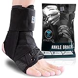 Zenith Ankle Brace, Lace Up Adjustable Support – for Running, Basketball, Injury Recovery, Sprain! Ankle Wrap for Men, Women,