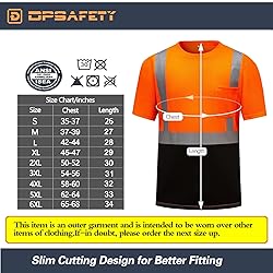DPSAFETY High Visibility Shirts Quick Dry Safety T